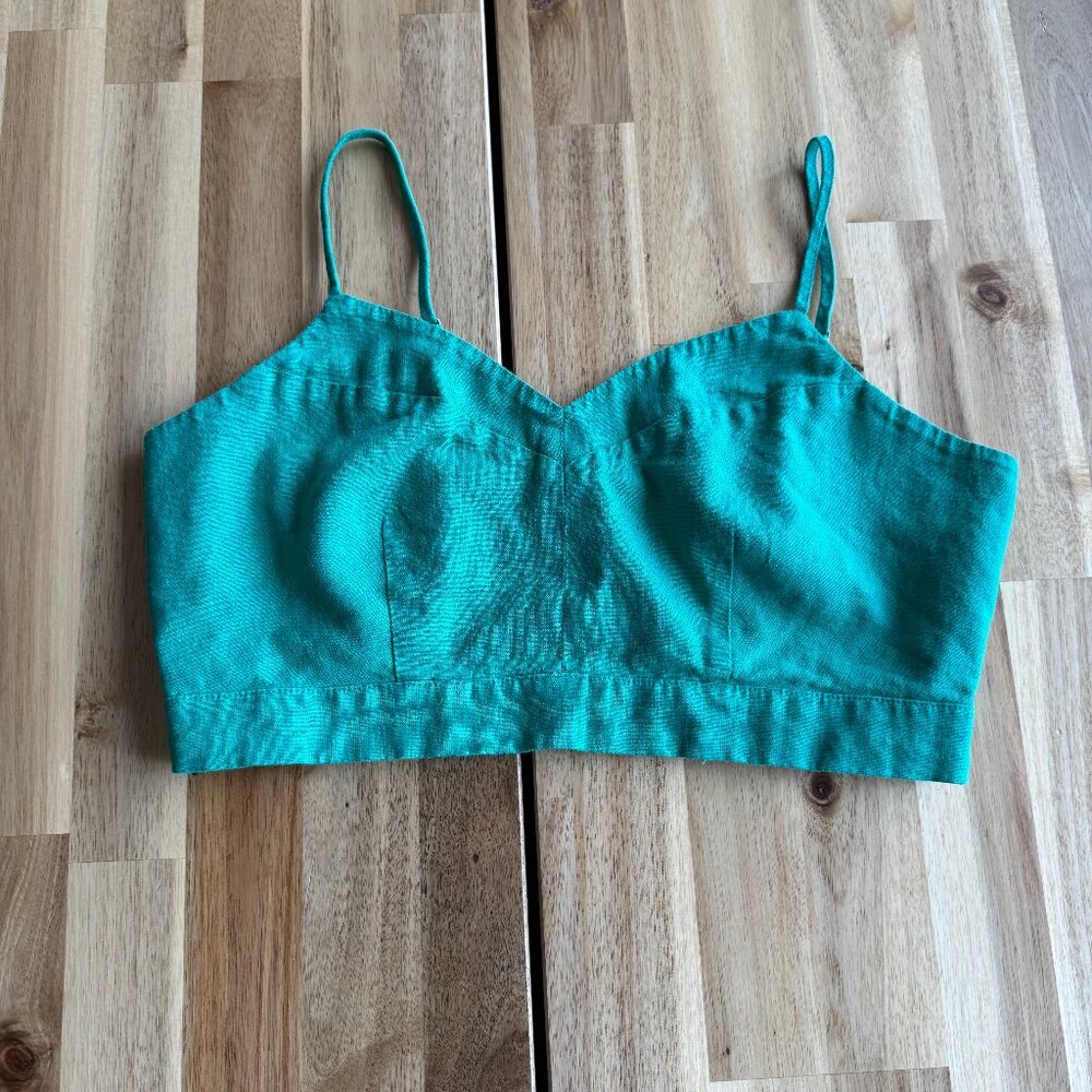 *SHOP CLOSING 4/26* Universal Thread Green Linen Blend Camisole Tank Top M